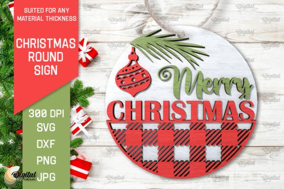 3D Christmas Round Sign Laser Cut: A Winter Amp Review