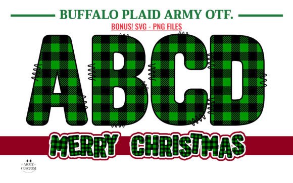 Buffalo Plaid: A Bold Color Font for Local Business Branding