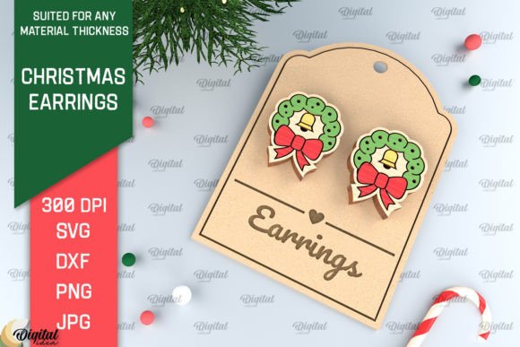 Christmas Wooden Earrings Laser Cut Review