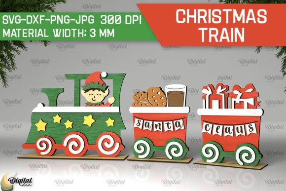 Christmas Wooden Train Laser Cut Design Review