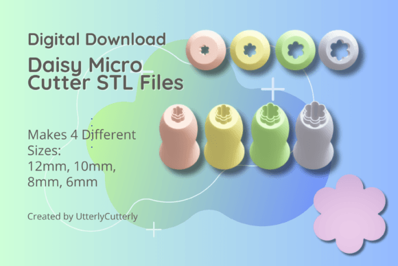 Clay Cutter STL File Flower Daisy Flower: Tools for Editorial Design