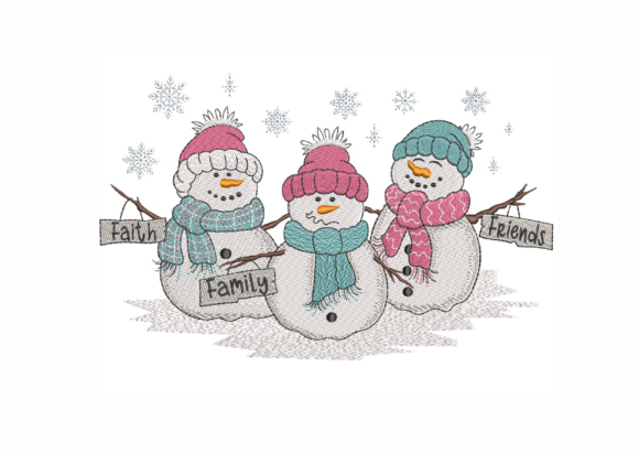 Cute Trio Snowman, Faith Family and Friends Christmas Review