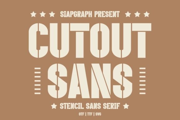 Cutout Sans: A Modern Sans Serif for Bold Branding