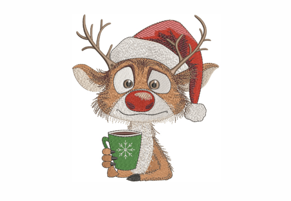 Funny Deer: A Christmas Asset for Modern Blog Graphics