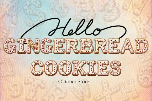 Gingerbread Cookies: A Color Font Review for Seasonal Branding