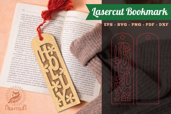 Holly Laser Cut Bookmarks: Winter Amp for Handmade Creators