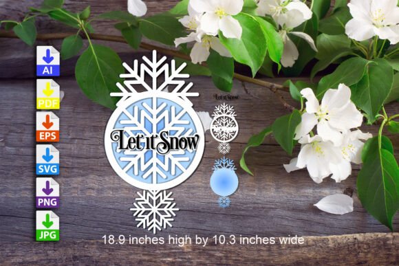 Let It Snow - Snowflake Sign: A Winter Amp for Local Branding