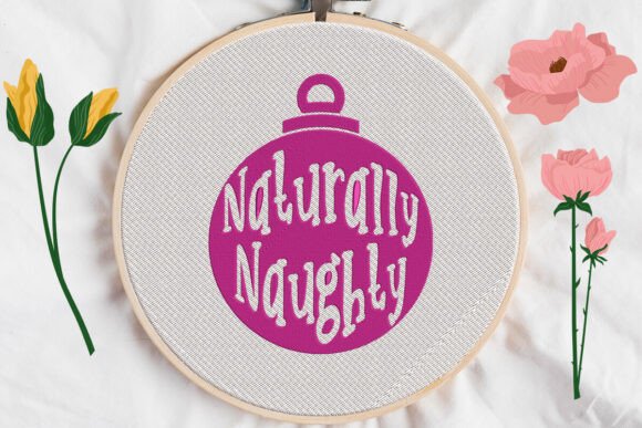 Naturally Naughty Bauble Ornament for Christmas Crafts