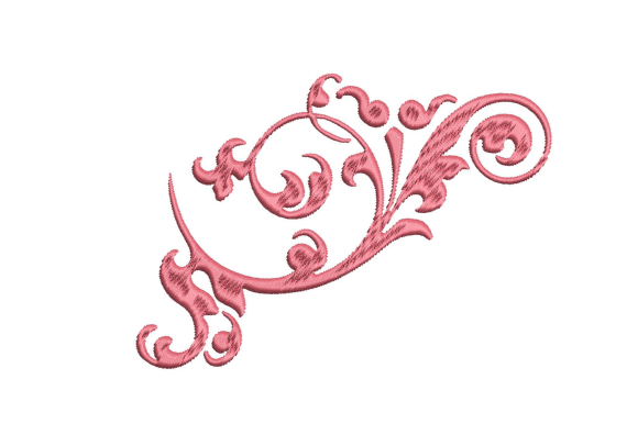 Threaded Elegance Embroidered Ornament for Clothing Branding